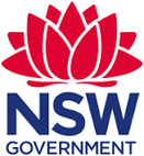 New South Wales Government Logo on Polished Concrete Page