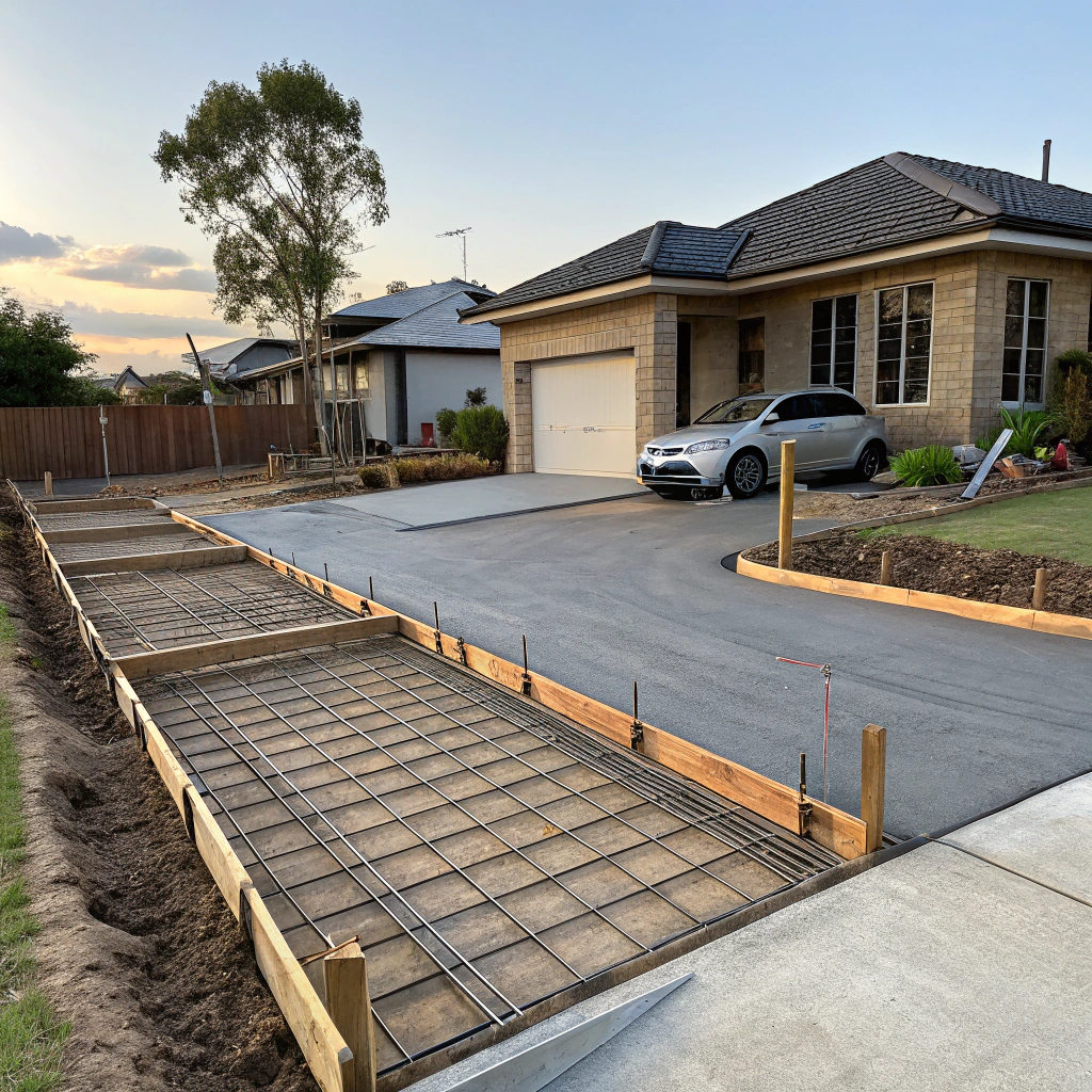 Well-prepared Newcastle construction site with formwork and reinforcement ready for concrete delivery